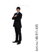 Businessman pointing his finger. Стоковое фото, агентство Ingram Publishing / Фотобанк Лори