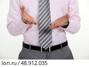 Businessman asking question. Стоковое фото, агентство Ingram Publishing / Фотобанк Лори
