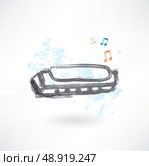 harmonica grunge icon. Стоковая иллюстрация, агентство Ingram Publishing / Фотобанк Лори