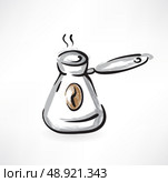  Turk for coffee grunge icon. Стоковая иллюстрация, агентство Ingram Publishing / Фотобанк Лори