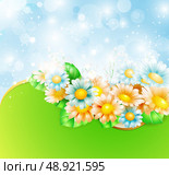 Spring flowers background. Стоковая иллюстрация, агентство Ingram Publishing / Фотобанк Лори