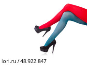 Colourful leggings isolated on the white. Стоковое фото, агентство Ingram Publishing / Фотобанк Лори