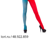 Colourful leggings isolated on the white. Стоковое фото, агентство Ingram Publishing / Фотобанк Лори