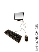 Personal computer isolated on the white background. Стоковое фото, агентство Ingram Publishing / Фотобанк Лори