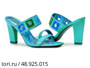 Female shoes on white background. Стоковое фото, агентство Ingram Publishing / Фотобанк Лори