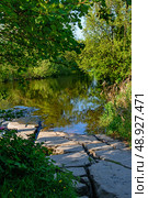 View on the river Liffey in the summer time. Стоковое фото, фотограф Татьяна Кахилл / Фотобанк Лори