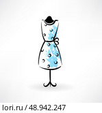 dress grunge icon. Стоковая иллюстрация, агентство Ingram Publishing / Фотобанк Лори
