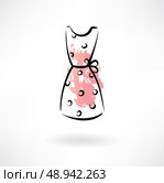 dress grunge icon. Стоковая иллюстрация, агентство Ingram Publishing / Фотобанк Лори