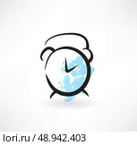 alarmclock grunge icon. Стоковая иллюстрация, агентство Ingram Publishing / Фотобанк Лори