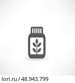 Green sprout and soil inside a glass jar. Стоковая иллюстрация, агентство Ingram Publishing / Фотобанк Лори