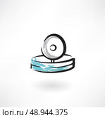 head mirror grunge icon. Стоковая иллюстрация, агентство Ingram Publishing / Фотобанк Лори