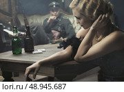 Art picture of the room full of german soldiers. Стоковое фото, агентство Ingram Publishing / Фотобанк Лори