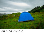Tent pitched in the wild. Стоковое фото, агентство Ingram Publishing / Фотобанк Лори