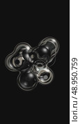 Abstract bubbles moves on black background. Vertical video seamless animation loop. Lossless quality. 3D-rendering. Стоковая анимация, аниматор Евгения Шмыкова / Фотобанк Лори