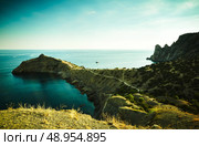 Mountains and sea at sunset. Crimea landscape. Nature background. Стоковое фото, агентство Ingram Publishing / Фотобанк Лори