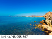 Mazarron beach in Murcia Spain at Mediterranean sea. Стоковое фото, агентство Ingram Publishing / Фотобанк Лори