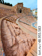 Cartagena Roman Amphitheater in Murcia at Spain. Стоковое фото, агентство Ingram Publishing / Фотобанк Лори