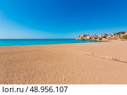 Bolnuevo beach in Mazarron Murcia at Mediterranean spain sea. Стоковое фото, агентство Ingram Publishing / Фотобанк Лори