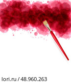 Abstract watercolor background. Vector illustration. . Стоковая иллюстрация, агентство Ingram Publishing / Фотобанк Лори