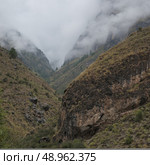 Landscape in Tamchhog Thakhang, Bhutan. Стоковое фото, агентство Ingram Publishing / Фотобанк Лори