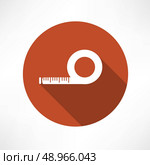 Measuring tape Flat modern style vector illustration. Стоковая иллюстрация, агентство Ingram Publishing / Фотобанк Лори