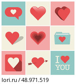 Heart icons set 02. Стоковая иллюстрация, агентство Ingram Publishing / Фотобанк Лори