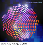 Abstract vector illustration on blue background. Стоковая иллюстрация, агентство Ingram Publishing / Фотобанк Лори