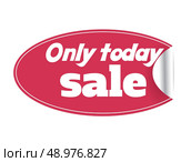 Red Blank Sticky Paper Isolated on White Background. Стоковая иллюстрация, агентство Ingram Publishing / Фотобанк Лори
