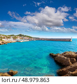 Majorca Cala Ratjada beach Rajada in Capdepera Mallorca. Стоковое фото, агентство Ingram Publishing / Фотобанк Лори
