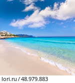 Majorca Cala Millor beach Son Servera Mallorca Balearic islands of Spain. Стоковое фото, агентство Ingram Publishing / Фотобанк Лори