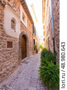 Fornalutx village in Majorca Balearic island Mallorca spain. Стоковое фото, агентство Ingram Publishing / Фотобанк Лори