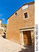 Fornalutx village church in Majorca Balearic island Mallorca spain. Стоковое фото, агентство Ingram Publishing / Фотобанк Лори
