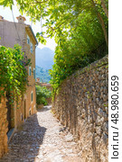 Fornalutx village in Majorca Balearic island Mallorca spain. Стоковое фото, агентство Ingram Publishing / Фотобанк Лори