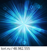 Vector illustration  Abstract blue  starburst light background. Abstract  starburst light background. Стоковая иллюстрация, агентство Ingram Publishing / Фотобанк Лори