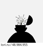 Bright brilliant idea vector. Стоковая иллюстрация, агентство Ingram Publishing / Фотобанк Лори