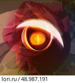 vector illustration. Fantastic eyes. Стоковая иллюстрация, агентство Ingram Publishing / Фотобанк Лори