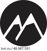 Mountain icon. Стоковая иллюстрация, агентство Ingram Publishing / Фотобанк Лори