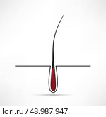 hair follicle treatment design. Стоковая иллюстрация, агентство Ingram Publishing / Фотобанк Лори