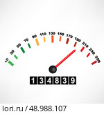 Car speedometer. Стоковая иллюстрация, агентство Ingram Publishing / Фотобанк Лори