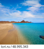 Almeria Playa de los Genoveses beach in Cabo de Gata Spain. Стоковое фото, агентство Ingram Publishing / Фотобанк Лори