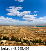Aerial view from Mojacar Almeria village in Mediterranean Spain. Стоковое фото, агентство Ingram Publishing / Фотобанк Лори
