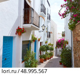 Mojacar Almeria white Mediterranean village in Spain. Стоковое фото, агентство Ingram Publishing / Фотобанк Лори