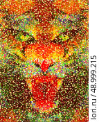 Abstract tiger. Geometric hipster illustration. Poster in pointillism style. Abstract tiger. Geometric hipster illustration. Стоковая иллюстрация, агентство Ingram Publishing / Фотобанк Лори