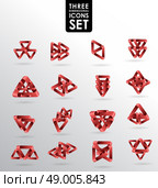 Business design elements  icon set, three dimensional quality icon  with a lot of variety ideal for business , flayer and presentation. Стоковая иллюстрация, агентство Ingram Publishing / Фотобанк Лори