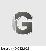 Abstract icon based on the letter g. Стоковая иллюстрация, агентство Ingram Publishing / Фотобанк Лори
