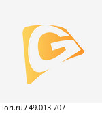 Abstract icon based on the letter g. Стоковая иллюстрация, агентство Ingram Publishing / Фотобанк Лори