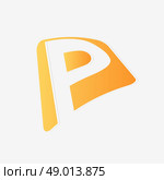 Abstract icon based on the letter p. Стоковая иллюстрация, агентство Ingram Publishing / Фотобанк Лори