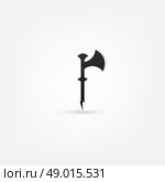 Medieval knight battle ax with armor pierce. Стоковая иллюстрация, агентство Ingram Publishing / Фотобанк Лори