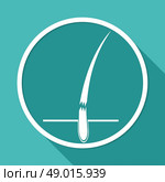 Icon on white circle with a long shadow. Стоковая иллюстрация, агентство Ingram Publishing / Фотобанк Лори