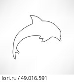 dolphin icon. Стоковая иллюстрация, агентство Ingram Publishing / Фотобанк Лори